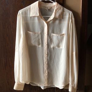 Cream shear women’s blouse